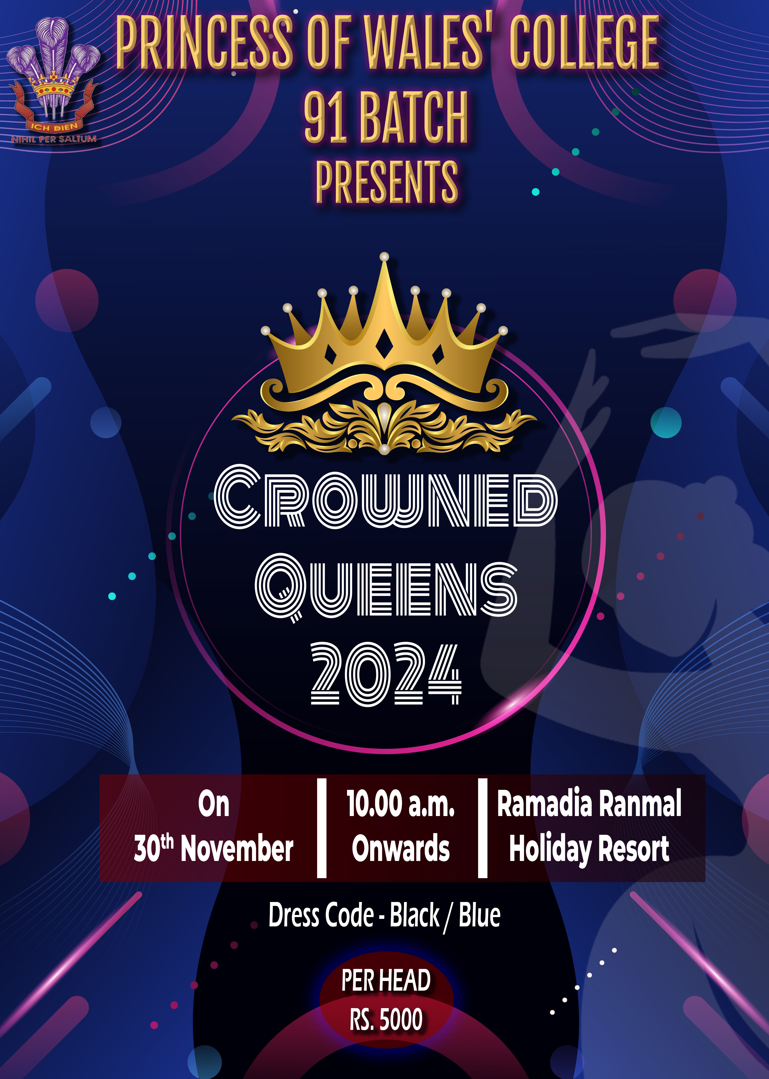 Poster for The Crowned Queens Batch Party
